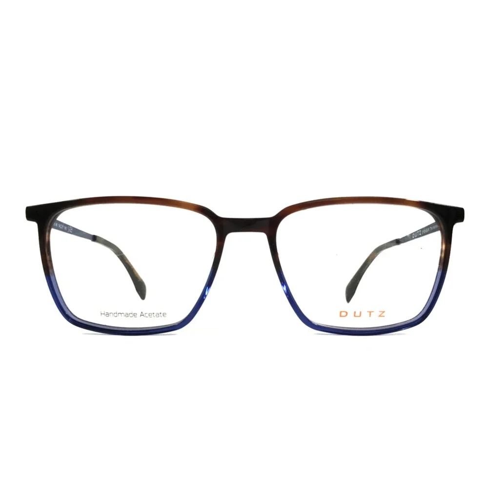 Dutz Eyeglasses Frames DZ2286 Col.46 Brown Tortoise Clear Blue Square 54-17-145